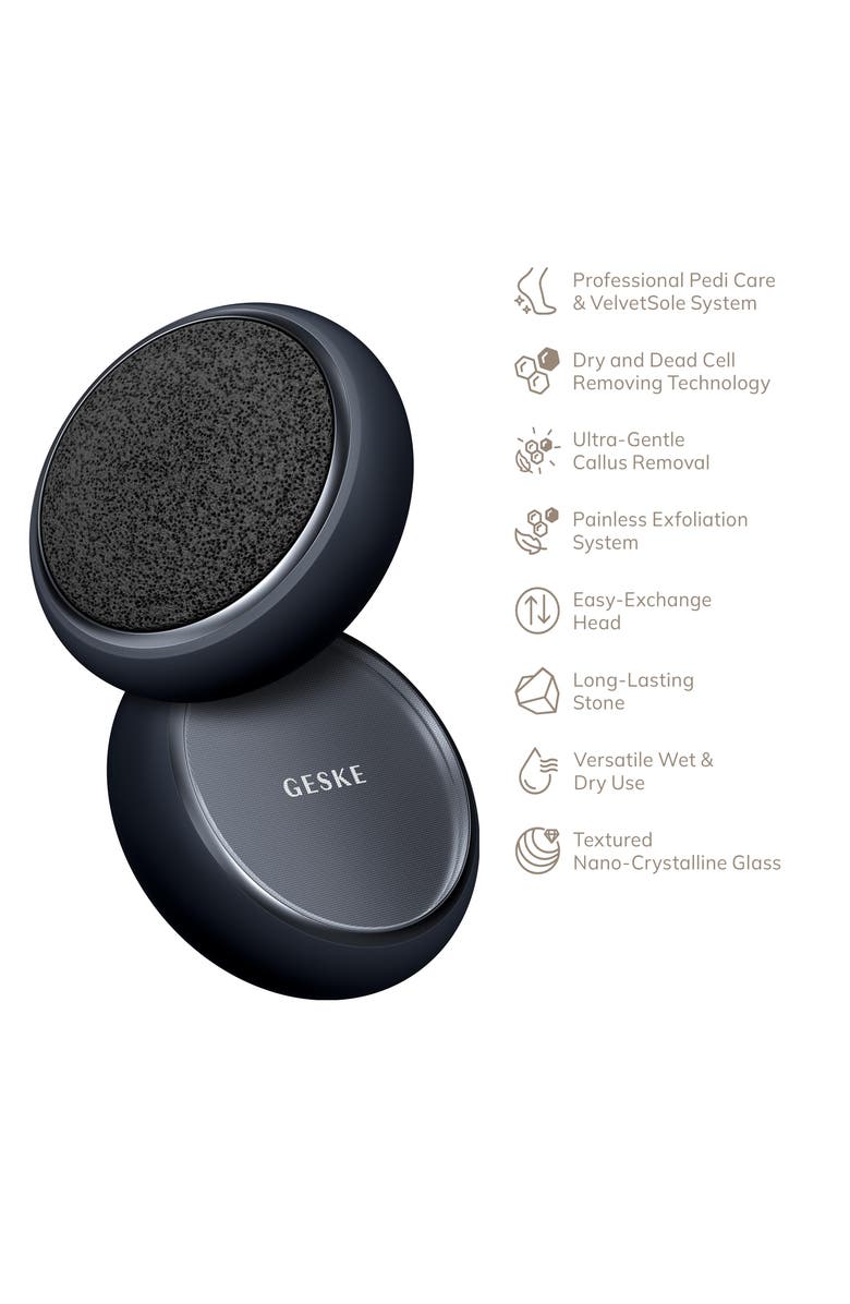 GESKE SmartAppGuided Dual Foot Smoothener | 8 in 1, Alternate, color, Black