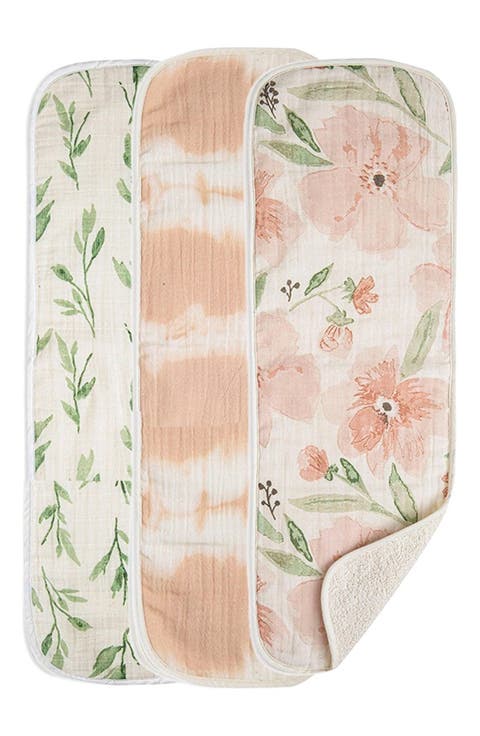 3-Pack Cotton Baby Burp Cloth Set (Baby)