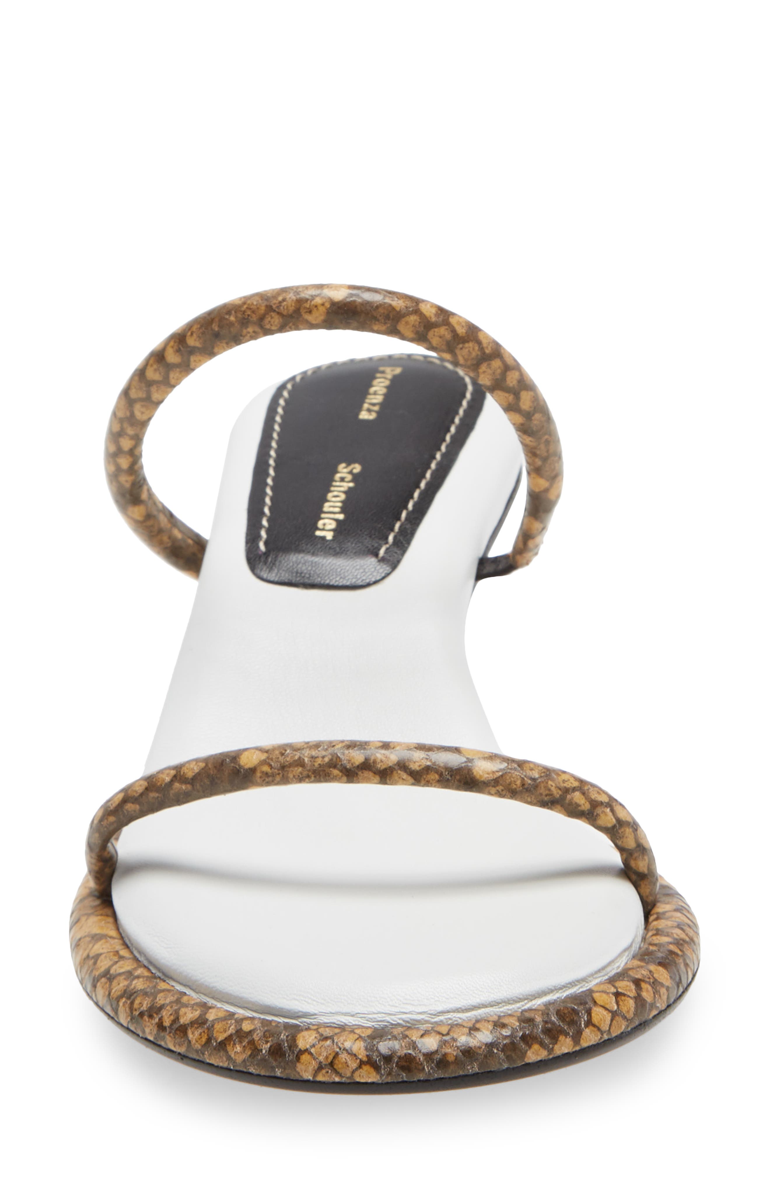 Proenza Schouler The Pipe Double Band Slide Sandal, Alternate, color, 