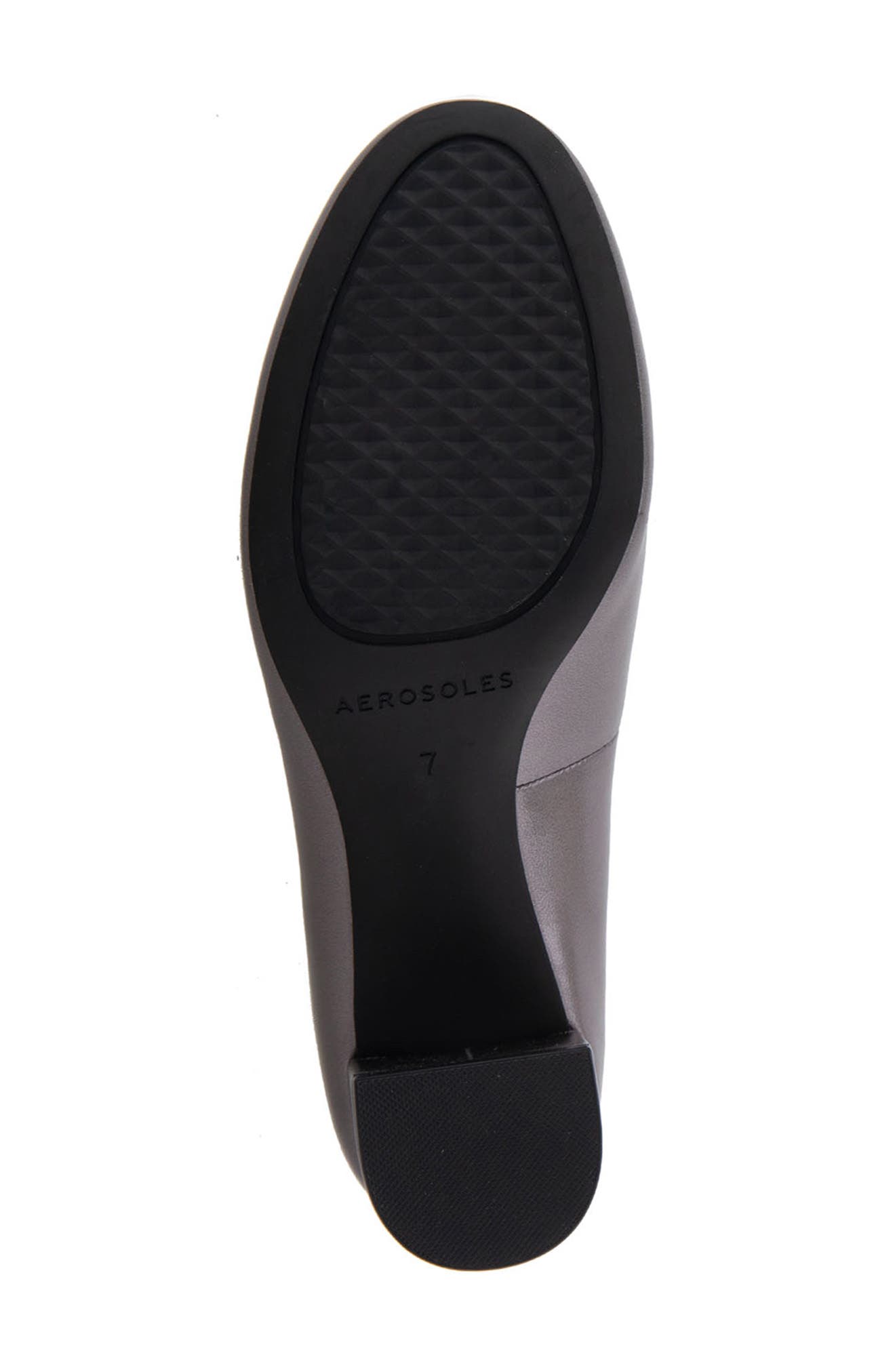 Ebel Block Heel Pump - Wide Width Available, Alternate, color, GUNMETAL METALLIC LEATHER