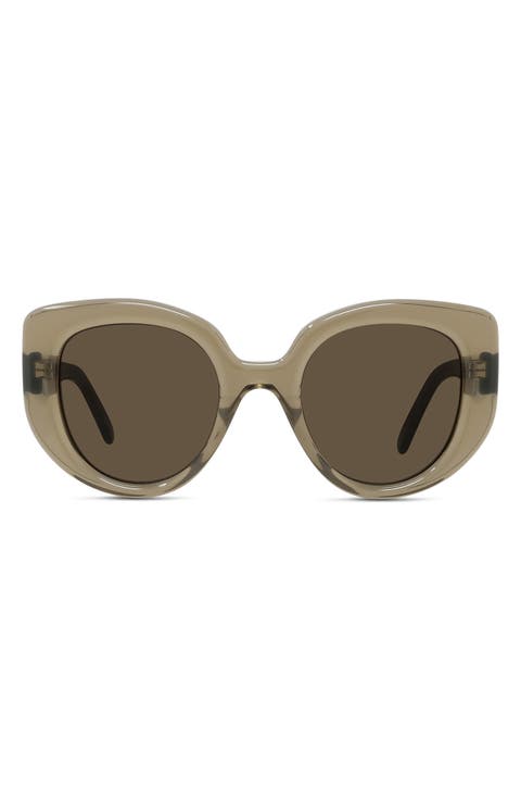 Curvy 49mm Gradient Butterfly Sunglasses