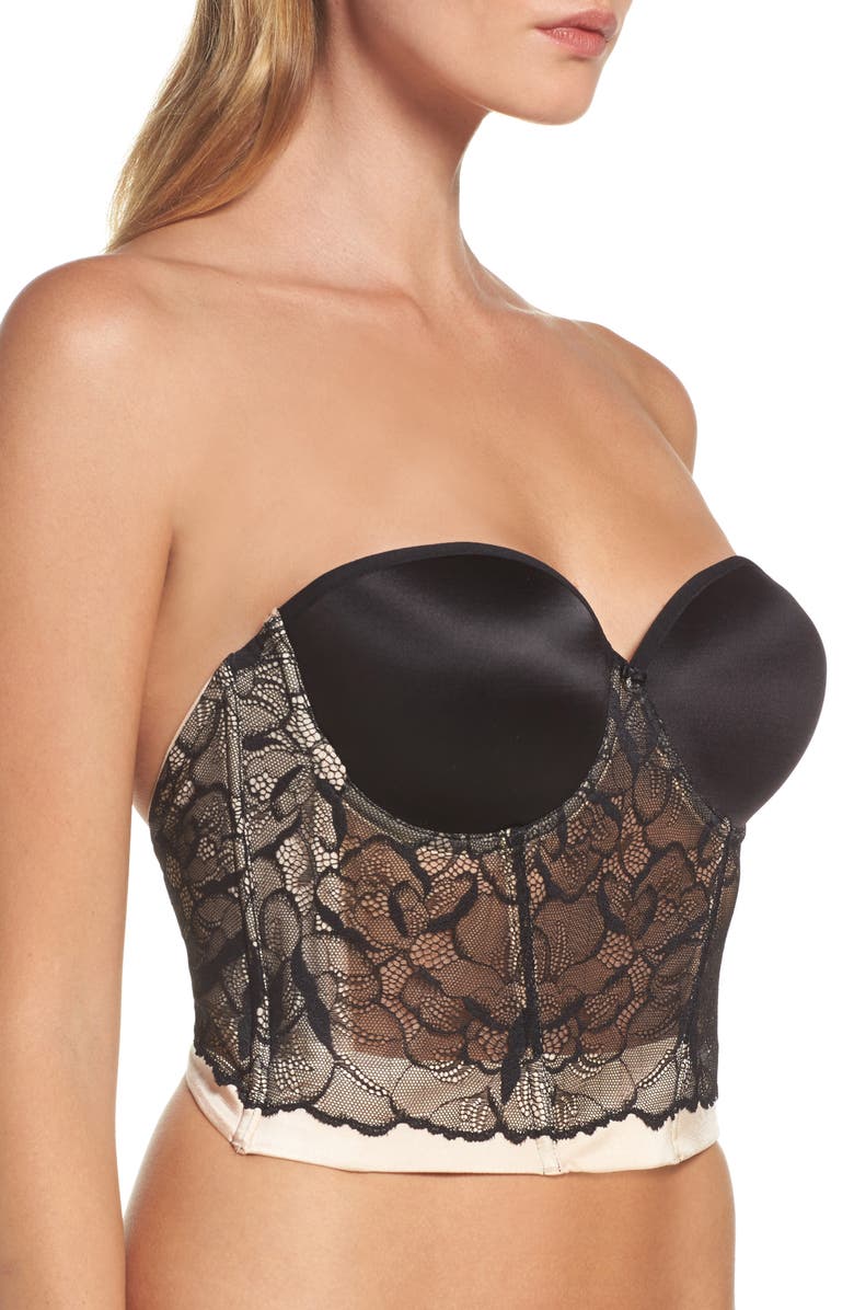 Le Mystère Sensuelle Convertible Underwire Bustier, Alternate, color, 