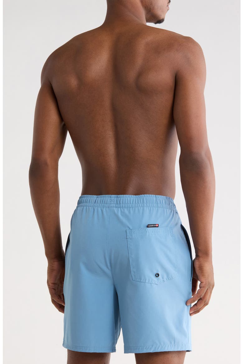 Tour Logo Volley Swim Trunks, Alternate, color, BLUE SHADOW