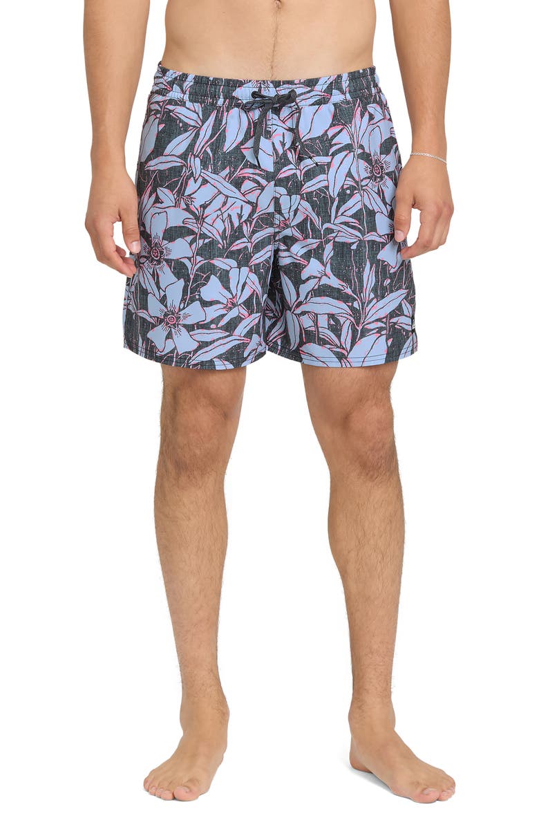Quiksilver Mix Volley 17" Swim Trunks, Main, color, Anthracite