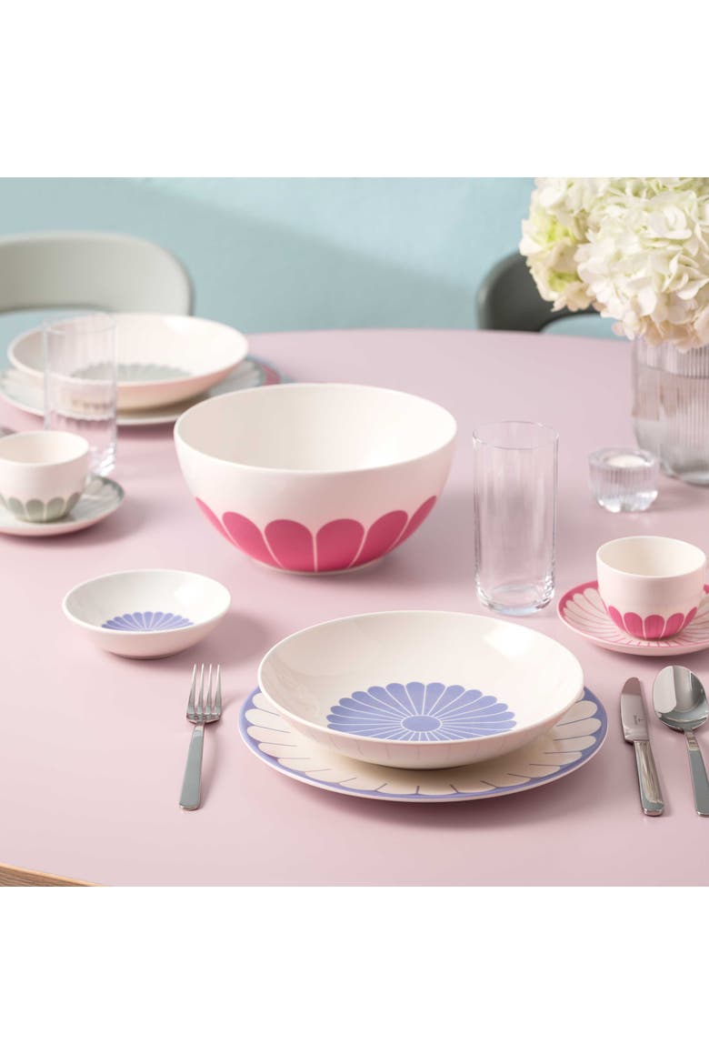 Fleur Couleur Round Vegetable Bowl, Alternate, color, Pink