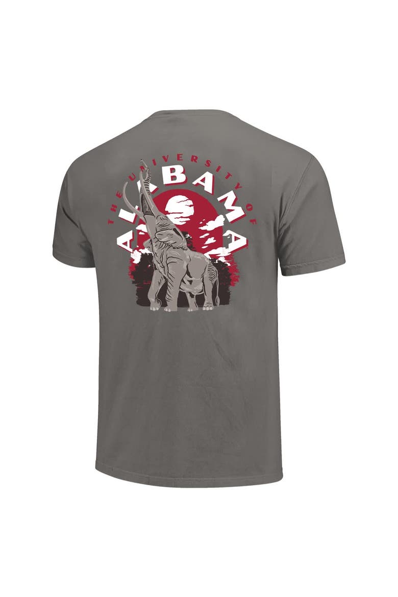 Men's  Gray Alabama Crimson Tide Comfort Colors Team Statue T-Shirt, Alternate, color, Gray