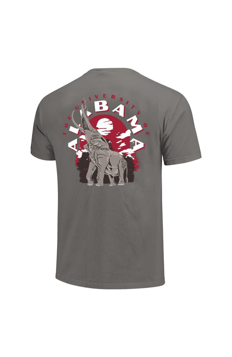 IMAGE ONE Men's  Gray Alabama Crimson Tide Comfort Colors Team Statue T-Shirt, Alternate, color, Gray