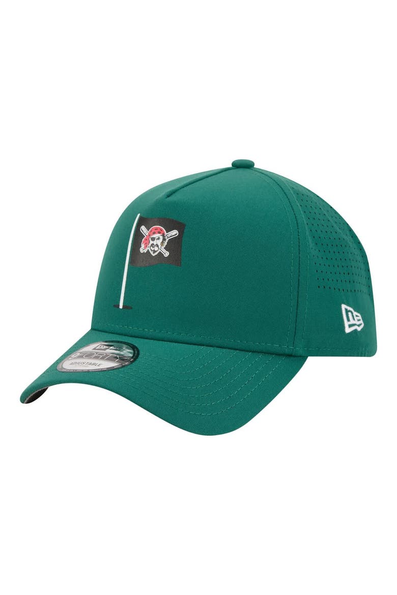 Men's New Era  Green Pittsburgh Pirates Pin Seeker 9FORTY A-Frame Adjustable Hat, Alternate, color, Green