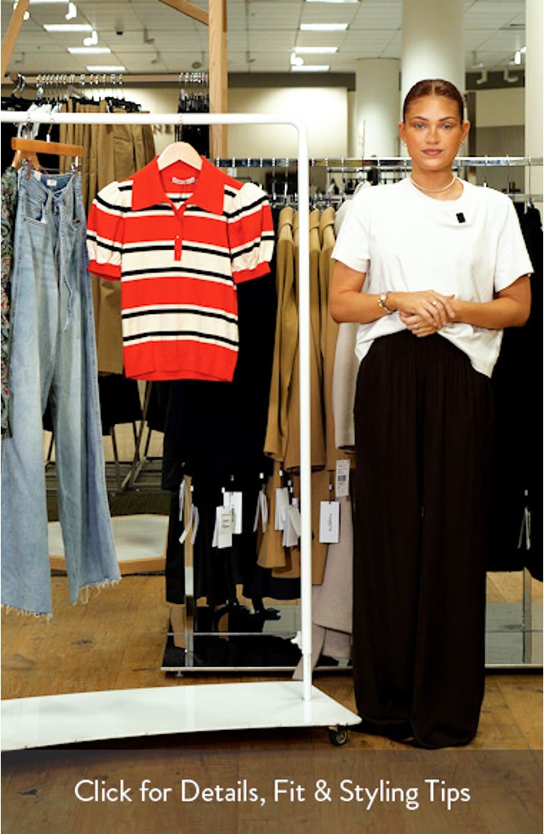 Ramona Stripe Cotton Blend Sweater, sales video thumbnail