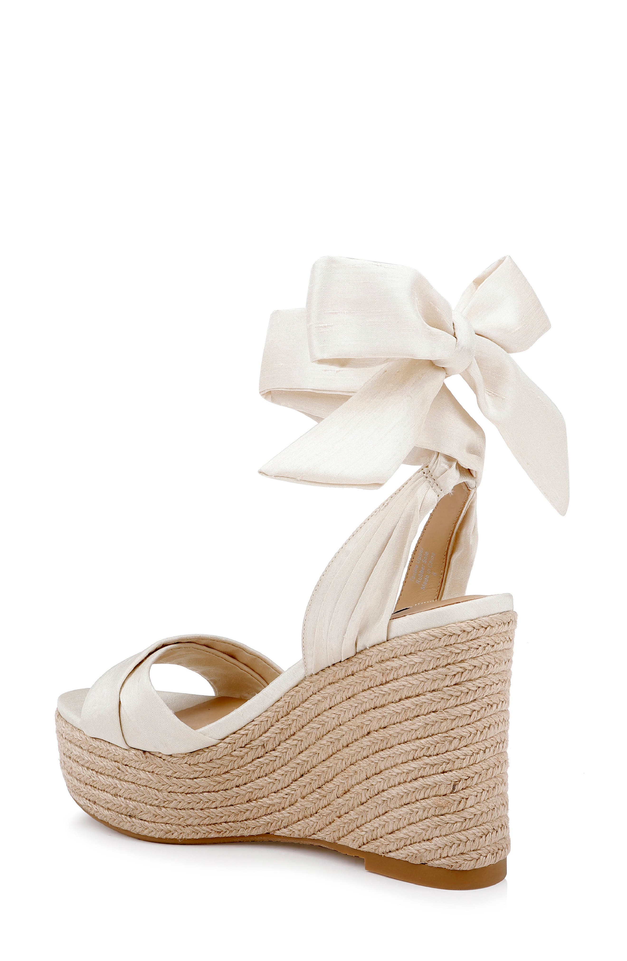 Ximora Platform Wedge Espadrille, Alternate, color, CREAM