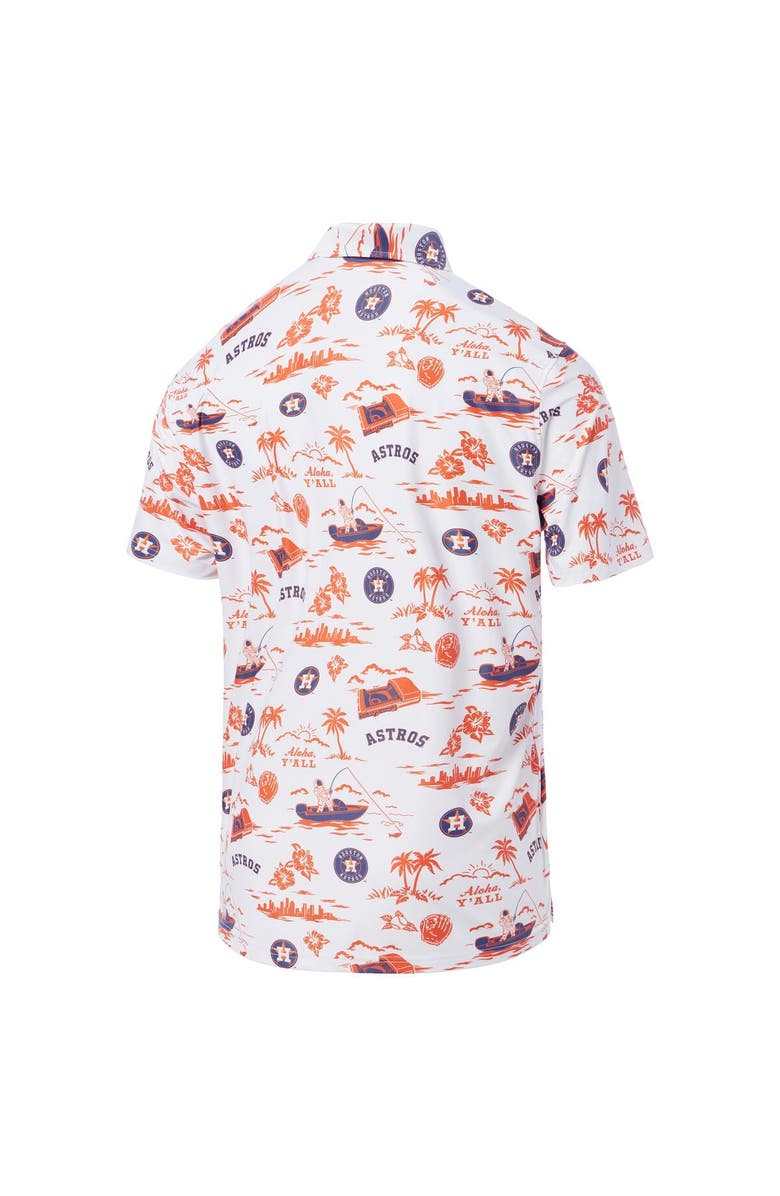 Reyn Spooner Men's Reyn Spooner  White Houston Astros Pua Performance Polo, Alternate, color, White
