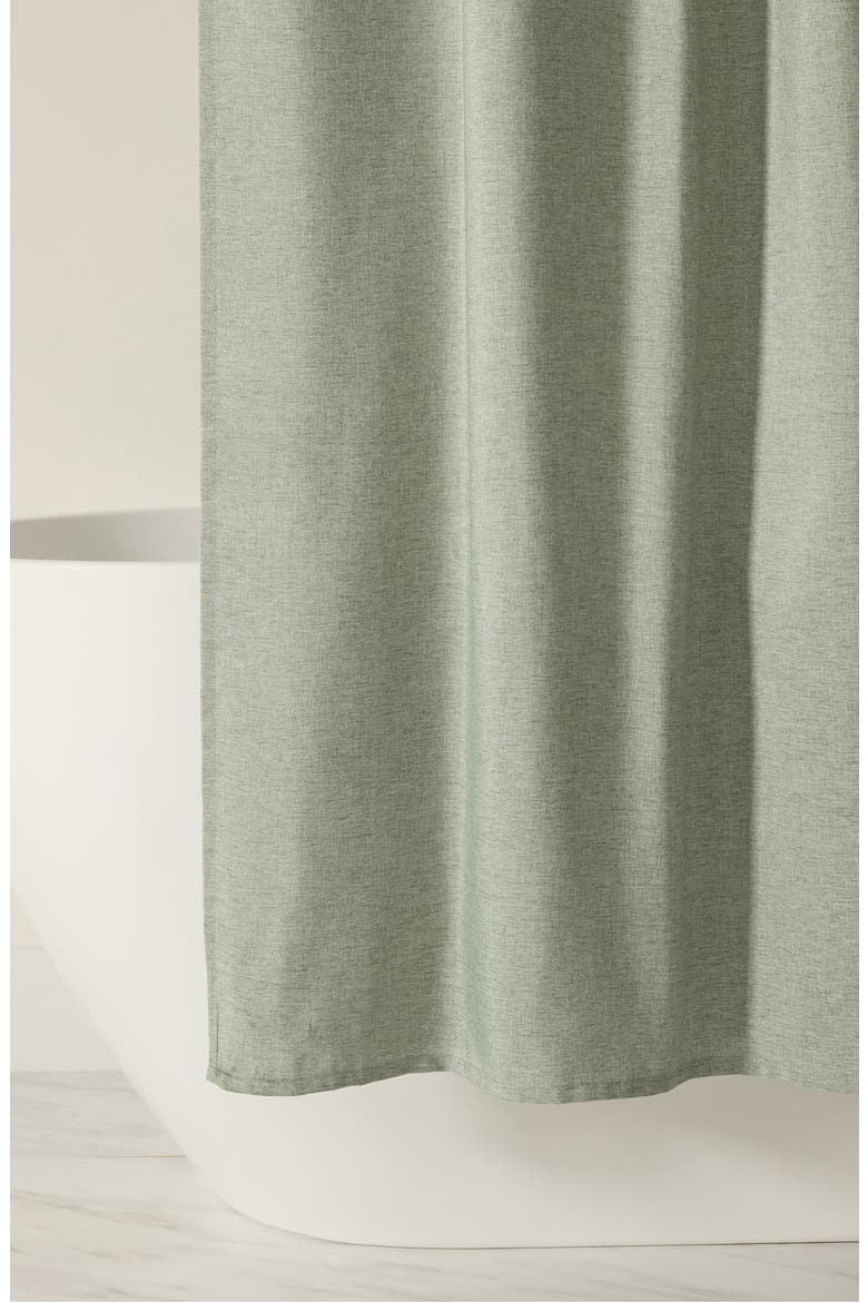 Woven Shower Curtain, Main, color, SAGE