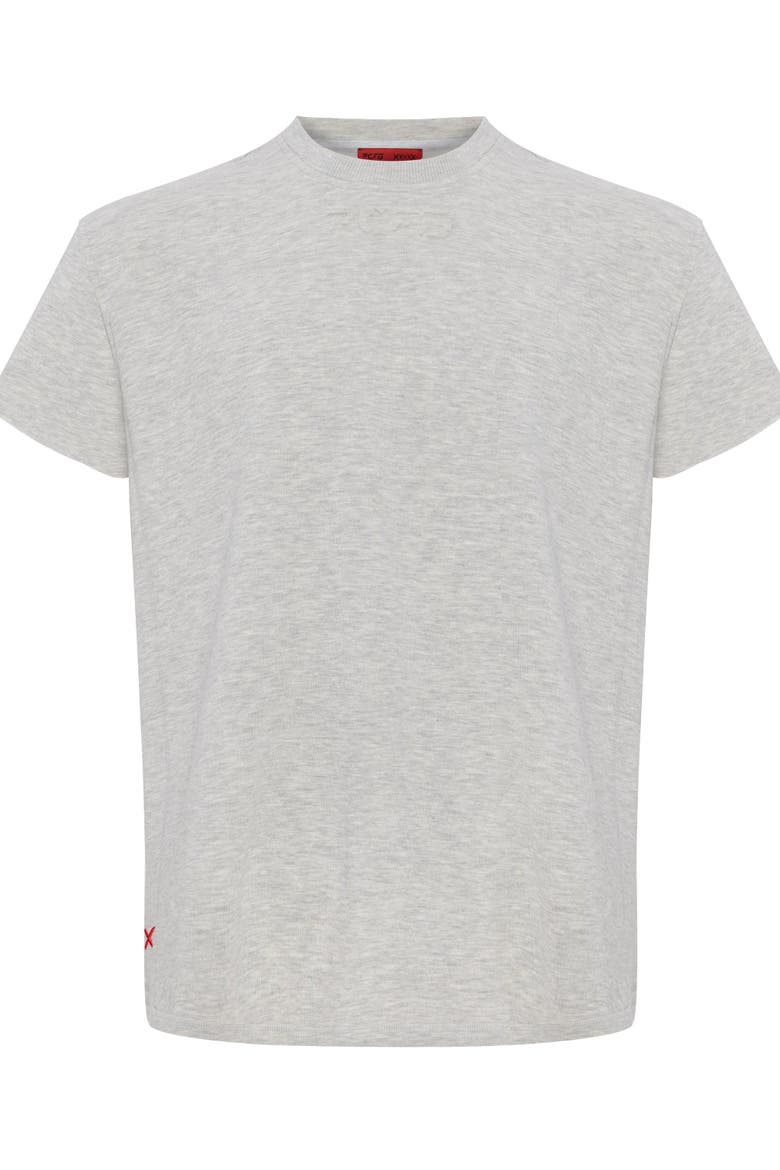 Cotton Tshirt With Emboss Print, Main, color, grey