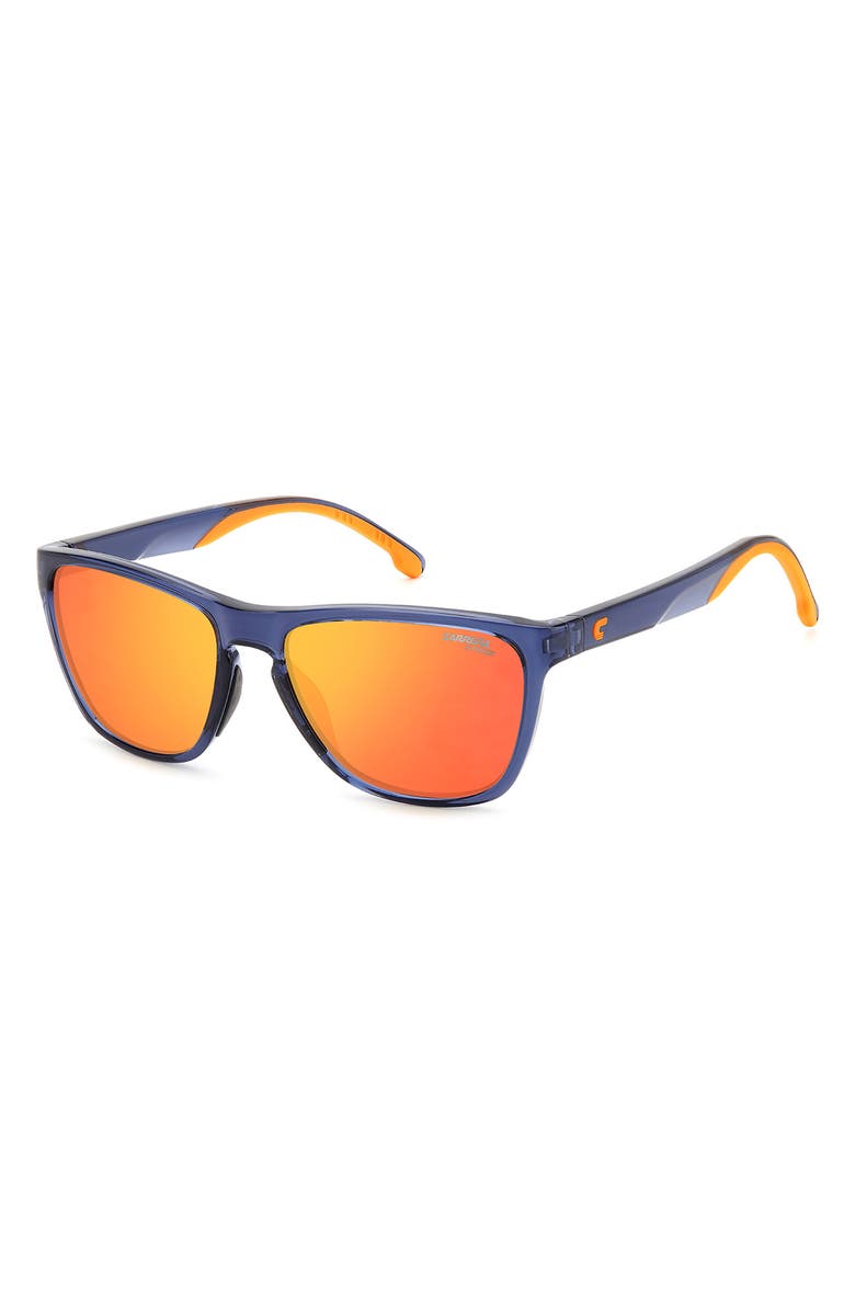 Carrera Eyewear Carrera 56mm Square Sunglasses, Alternate, color, Blue