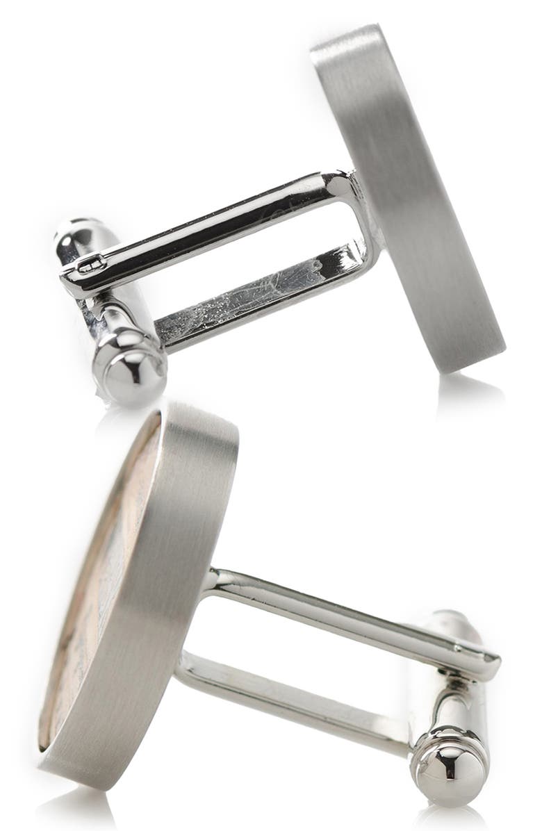 Cufflinks, Inc. Men's Whiskey Barrel Wood Cuff Links, Alternate, color, Brown