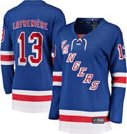 FANATICS Women's Fanatics Alexis Lafrenière Blue New York Rangers Breakaway Player Jersey