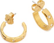Kate Spade New York cubic zirconia huggie hoop earrings