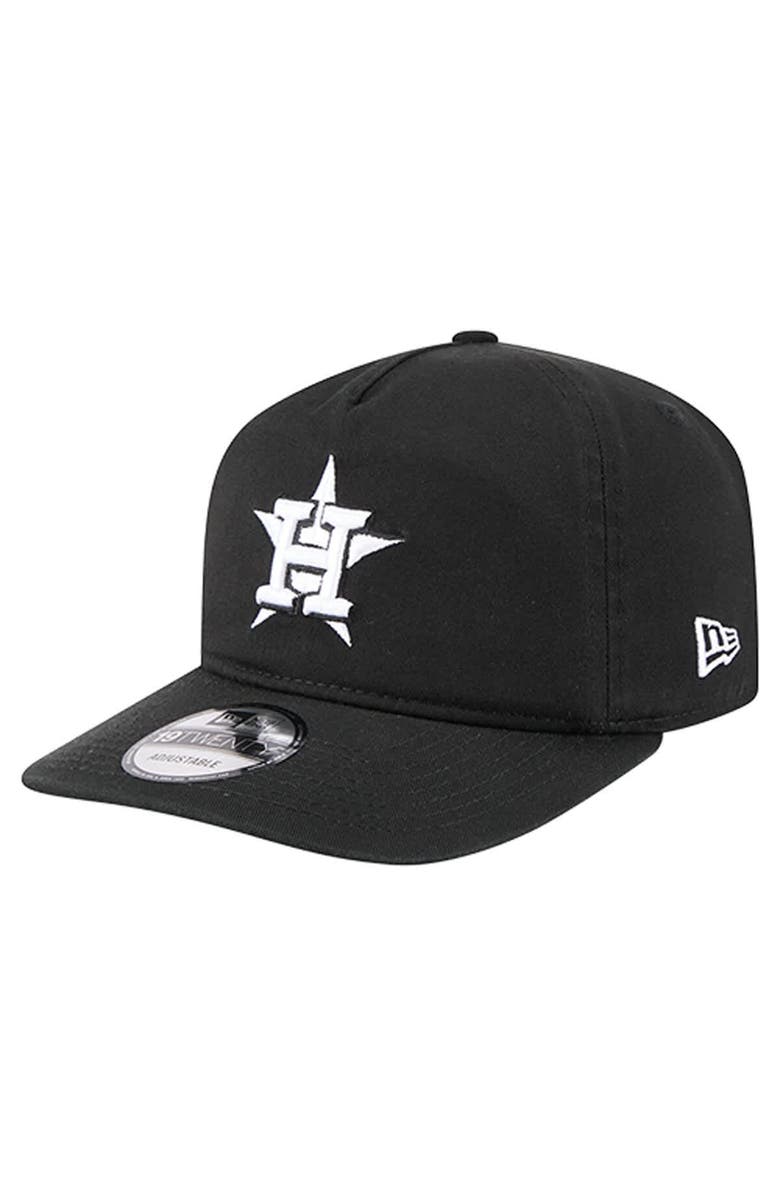 New Era Men's New Era  Black/White Houston Astros 19TWENTY Adjustable Hat, Main, color, Black