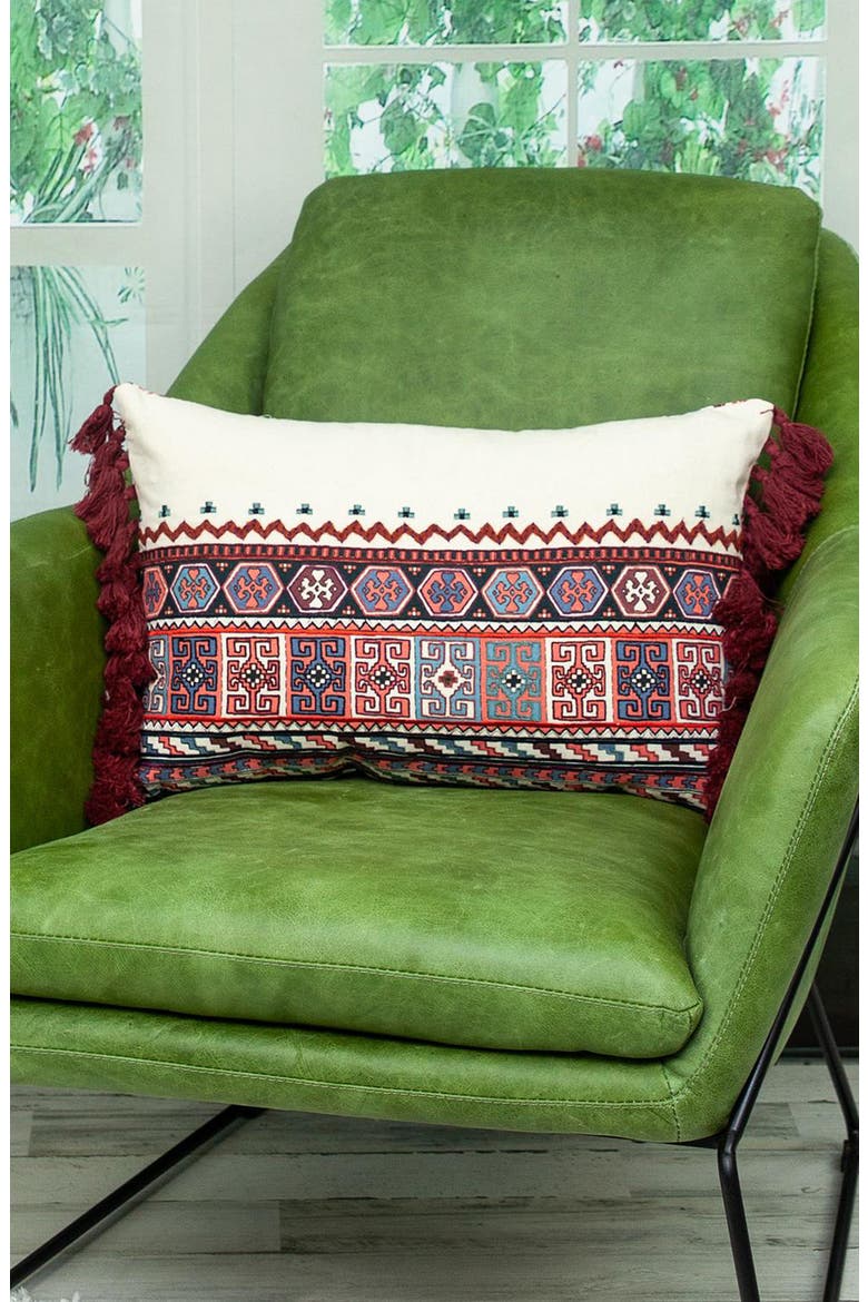 Blossy Tapestry Lumbar Throw Pillow, Alternate, color, MULTICOLOR