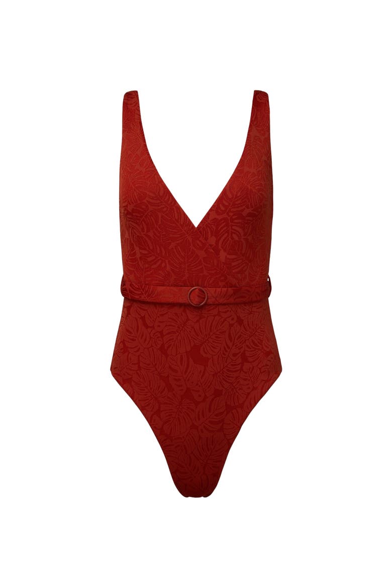 Michelle One Piece, Alternate, color, DARK RED