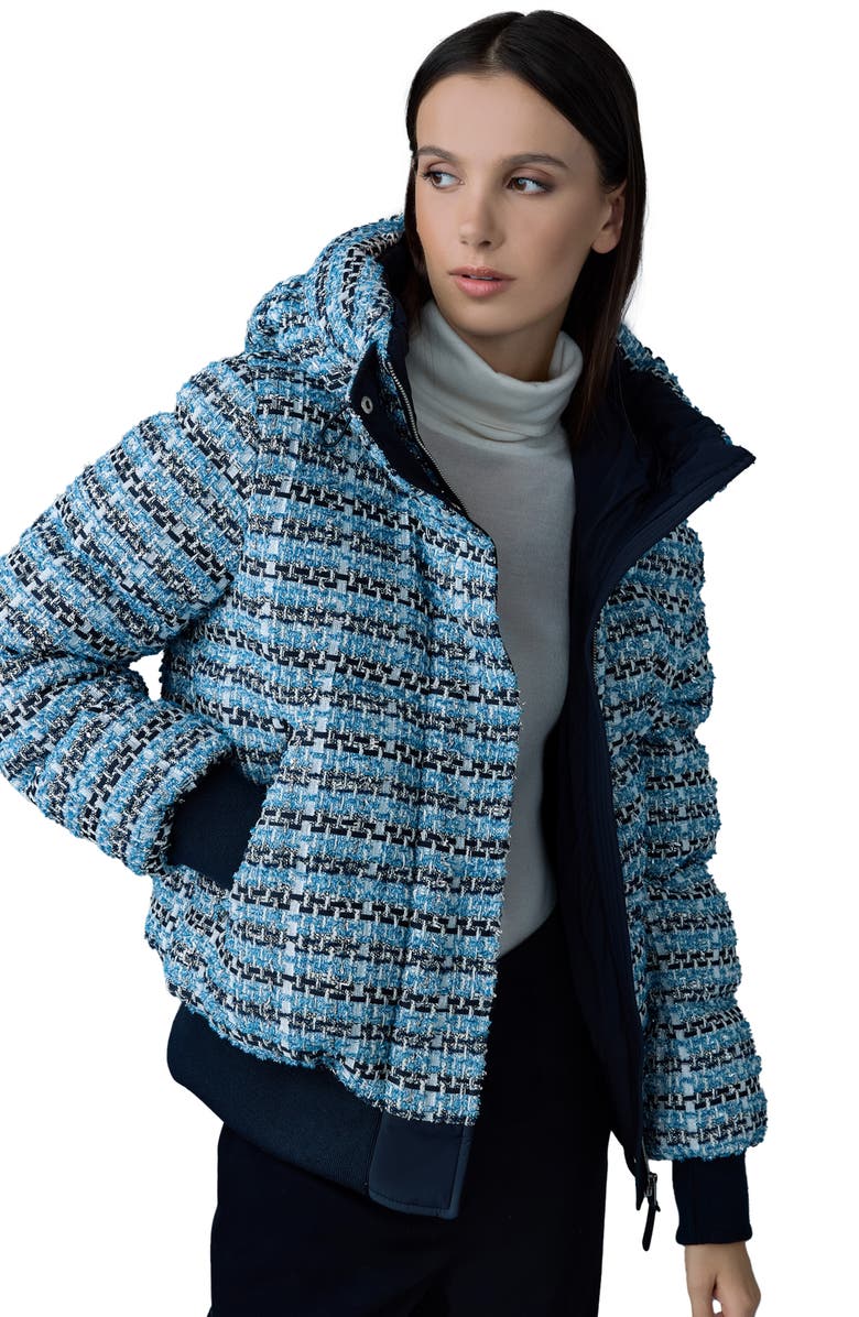 Mackage Shirley-TW 750 Fill Power Down Puffer Jacket, Alternate, color, Sky Blue Multi