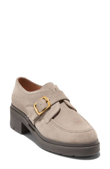 Cole Haan Carlitta Monk Strap Loafer In Neutral