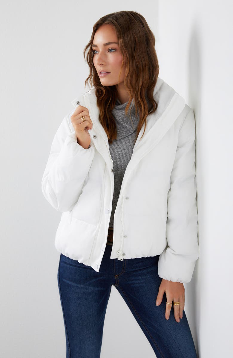 Karen Kane Down Puffer Jacket, Alternate, color, 