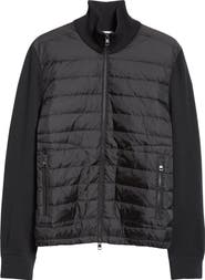 Moncler Quilted Nylon & Knit Cardigan