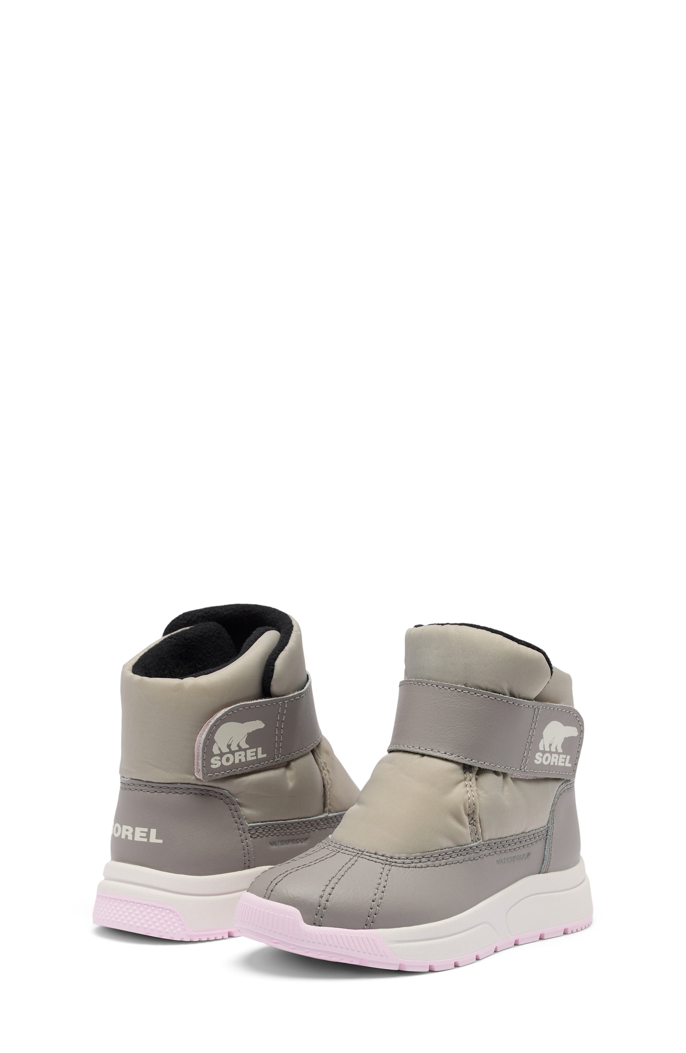 Whitney III Waterproof Boot, Alternate, color, DOVE/ PINK DAWN