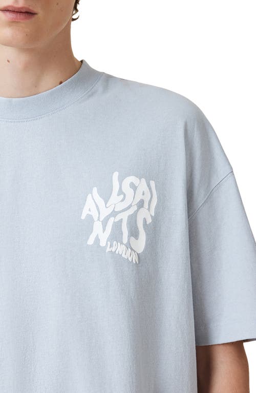 Allsaints Orlando Logo Graphic T-shirt In Blue