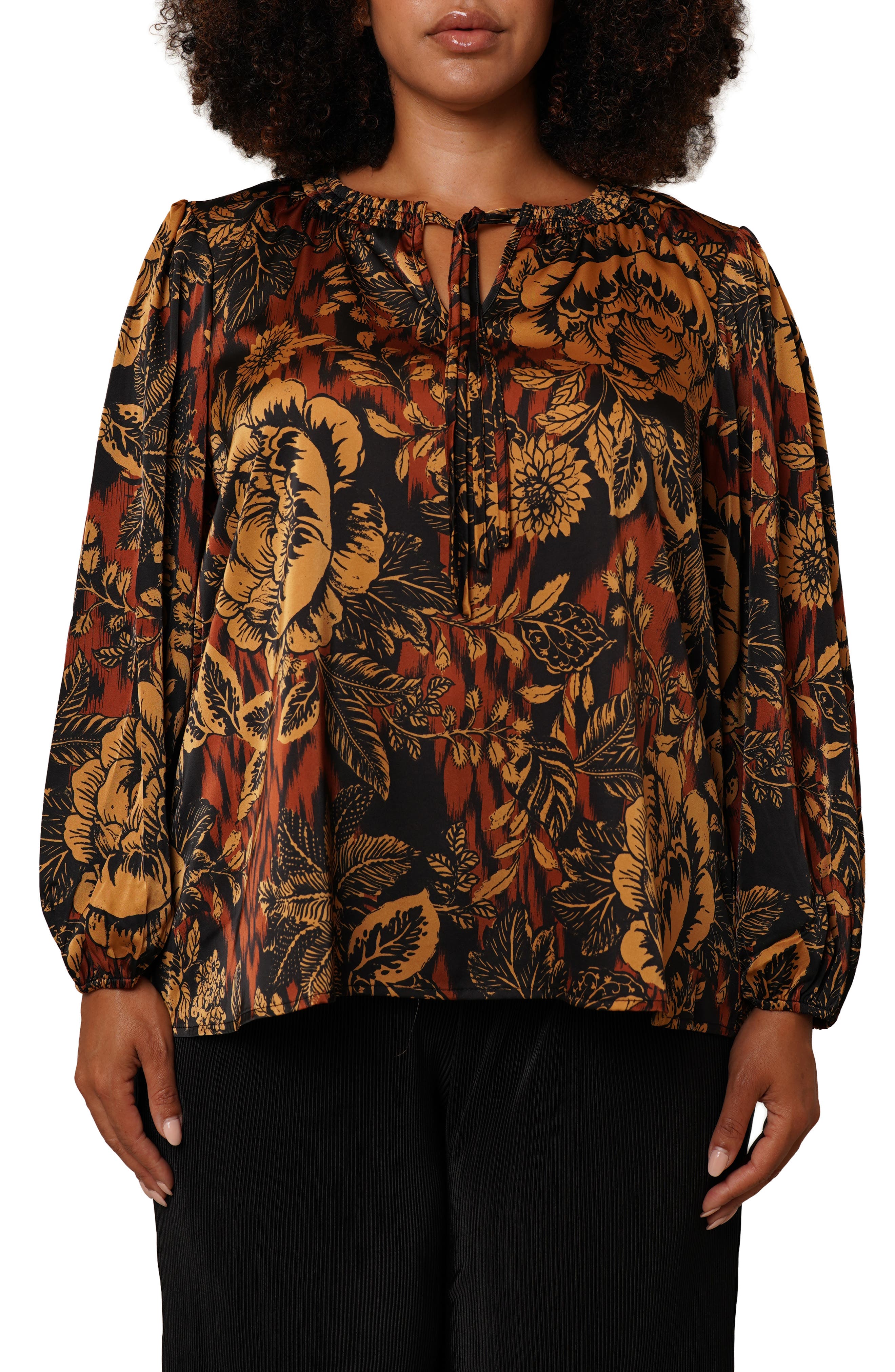 SUNNY LEIGH Tie Front Top