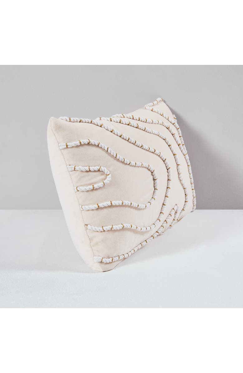 LUSH DECOR Yara Cotton Pillow Cover, Alternate, color, Cream