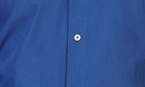 Opposuits Navy Royale Modern Tailored Fit Wrinkle Resistant Button-up Shirt In Blue