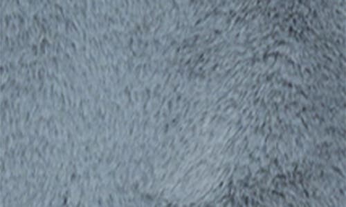 Noize Push Faux Fur Coat In Gray