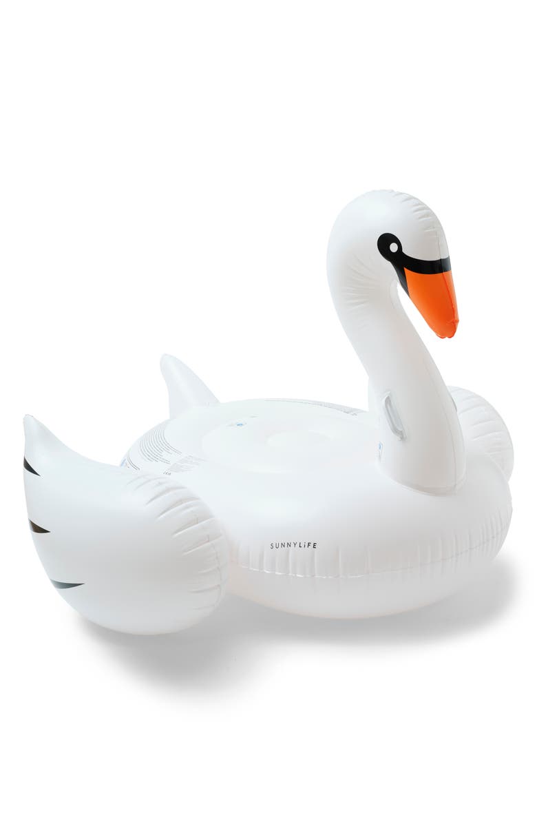 Sunnylife The Resort Luxe Inflatable Swan Pool Float, Main, color,