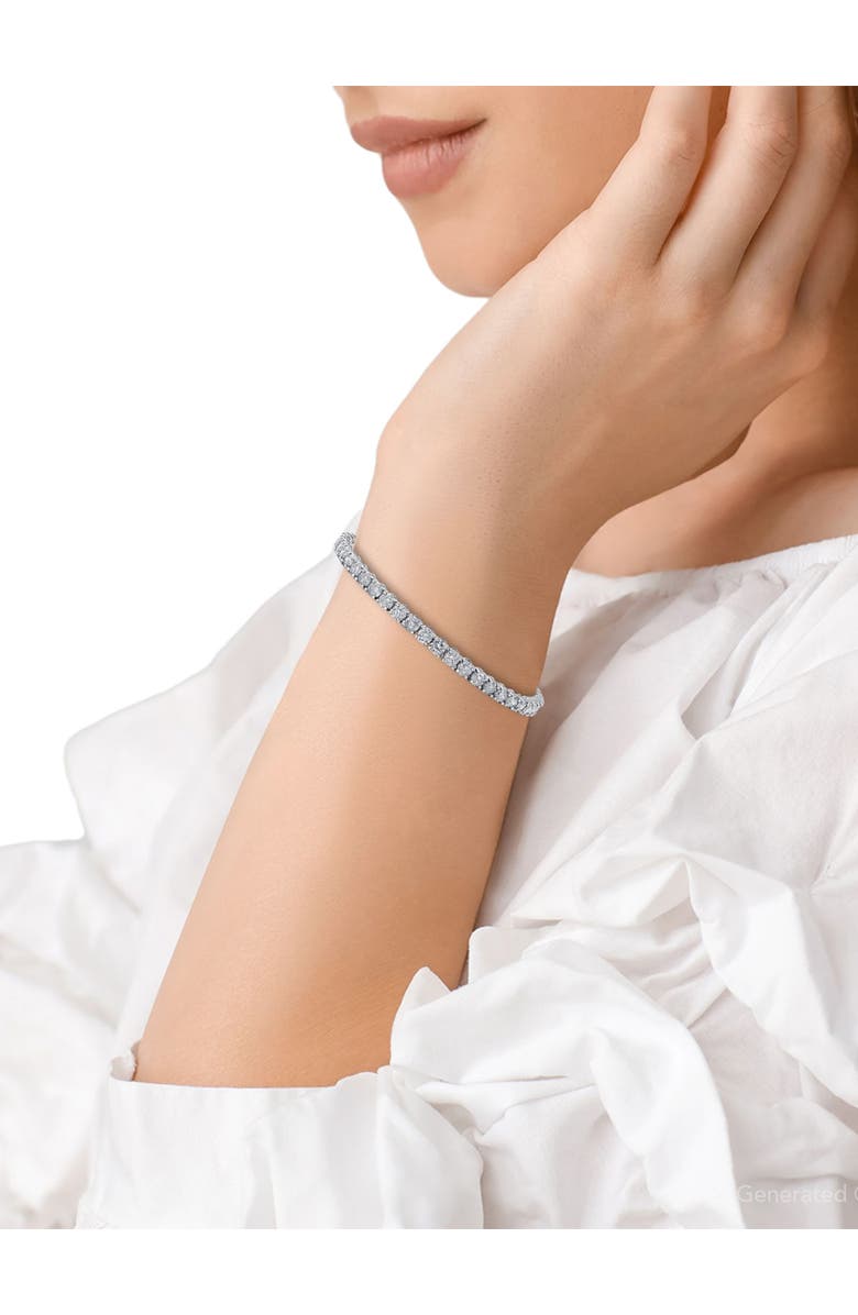 Bliss Diamond 6 1/4ct Lab Grown Diamond Tennis Bracelet 14K Gold, Alternate, color,