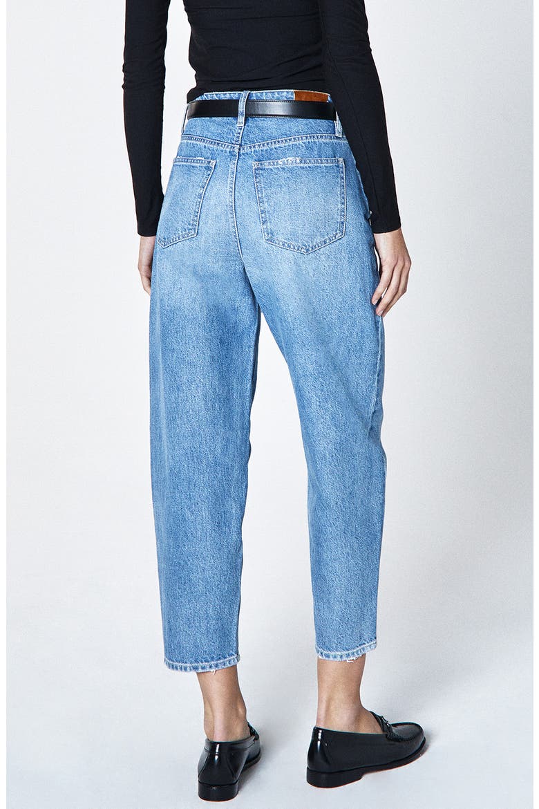 Taylor High Waist Crop Barrel Leg Jeans, Alternate, color, WHIRL