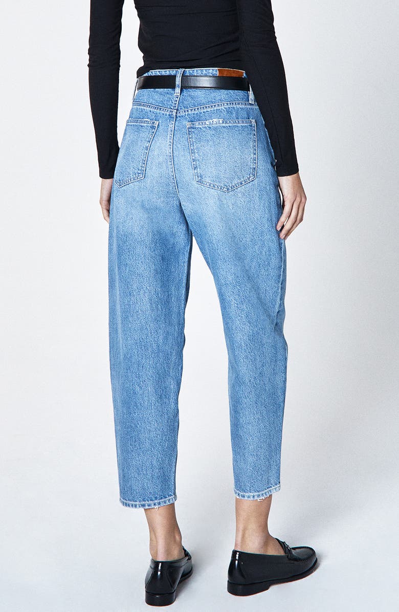Unpublished Taylor High Waist Crop Barrel Leg Jeans, Alternate, color, Whirl