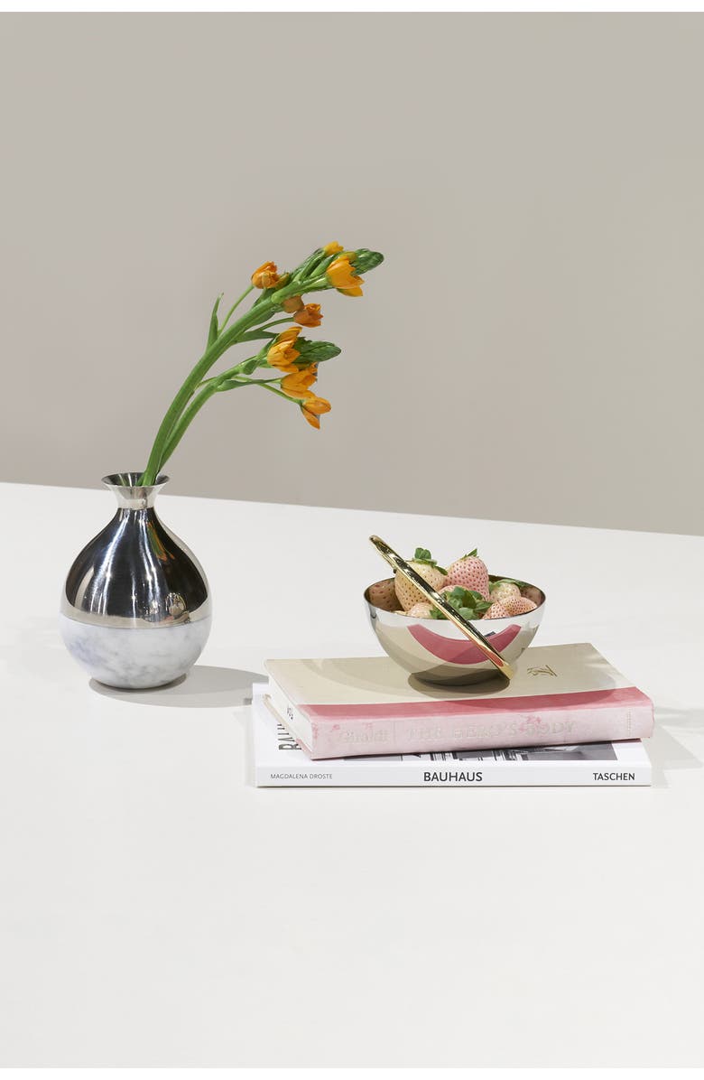 ANNA New York Ring Nut Bowl, Alternate, color, Silver And Gold