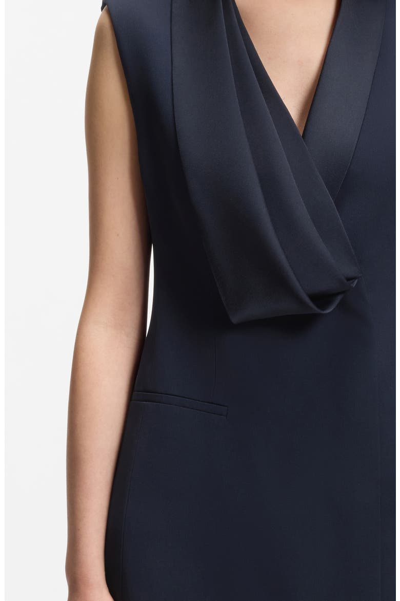 Danjanal Sleeveless Tuxedo Minidress, Alternate, color, SKY CAPTAIN