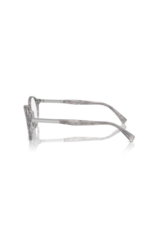 Brunello Cucinelli 50mm Oval Optical Glasses In Brown