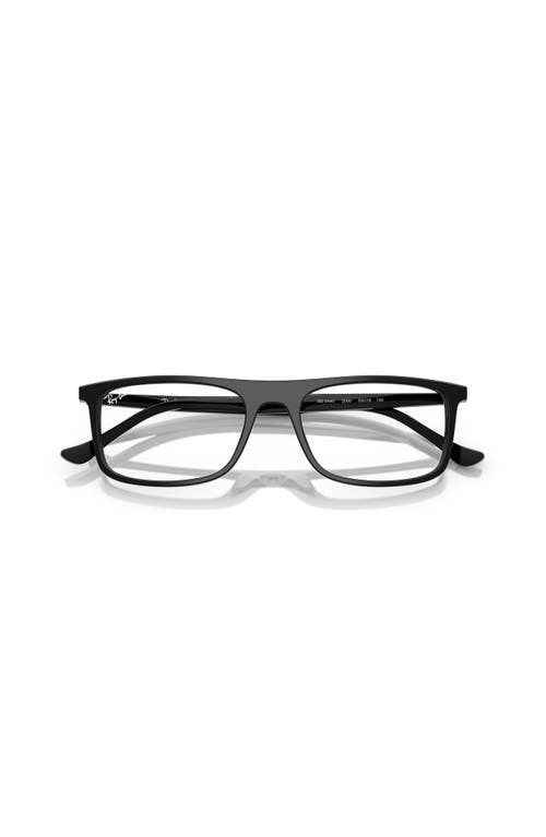 Ray Ban Ray-ban 53mm Rectangle Optical Glasses In Black