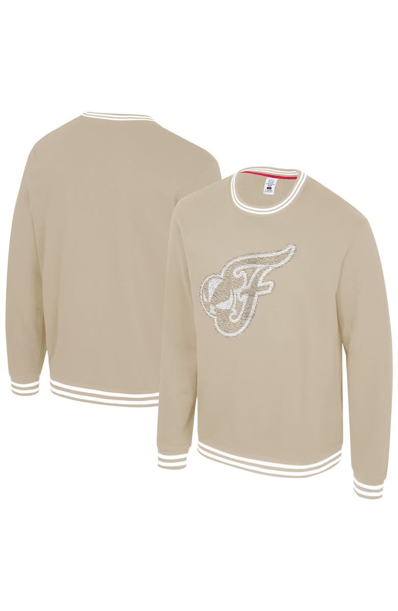 Stadium Essentials Unisex Stadium Essentials Tan Indiana Fever Club Level Chenille Pullover Sweatshirt, Main, color, Tan
