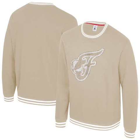 Unisex Stadium Essentials  Tan Indiana Fever Club Level Chenille Pullover Sweatshirt