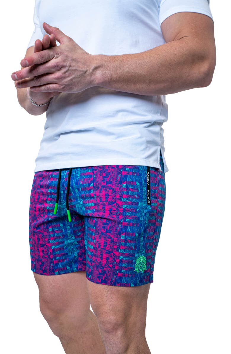 Maceoo Swim Lion Crossfade Multi Swim Trunks, Alternate, color, 