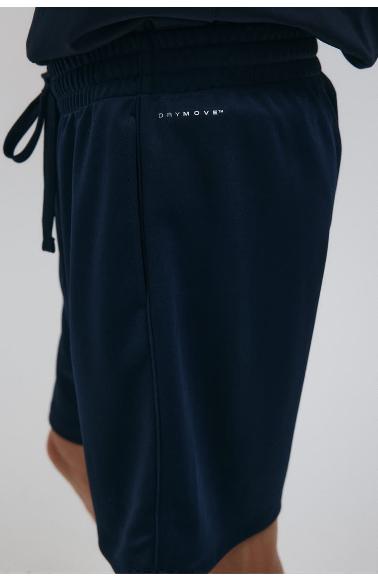 H&M Regular Fit Sports Shorts With Drymove, Alternate, color, Navy Blue