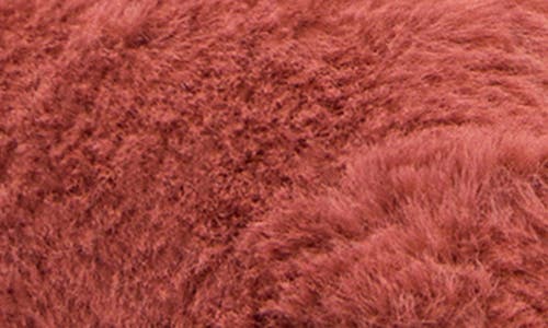Mango Faux Fur Slipper In Pink