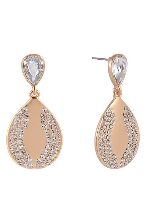 Crystal Teardrop Earrings