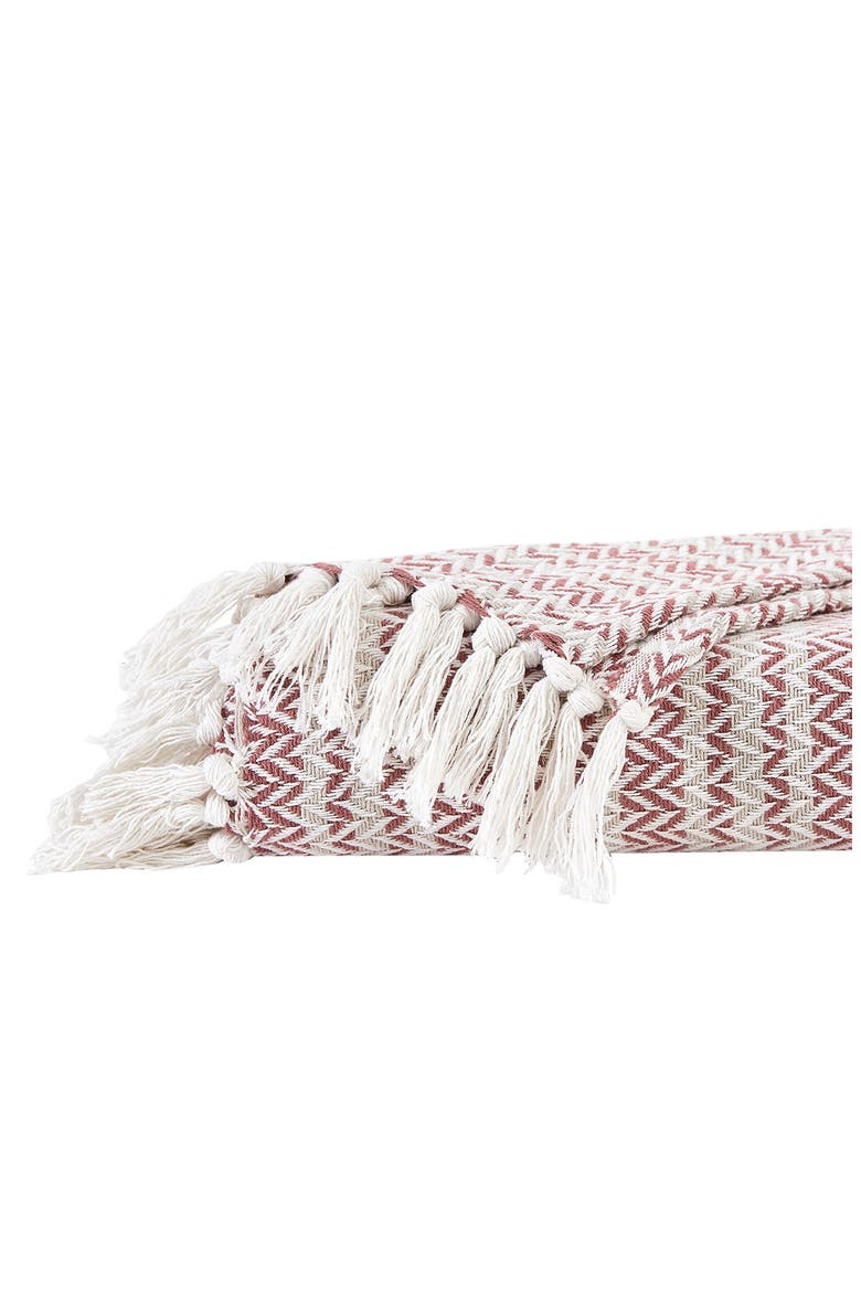 Agadir Cotton Luxury Blanket, Alternate, color, PINK
