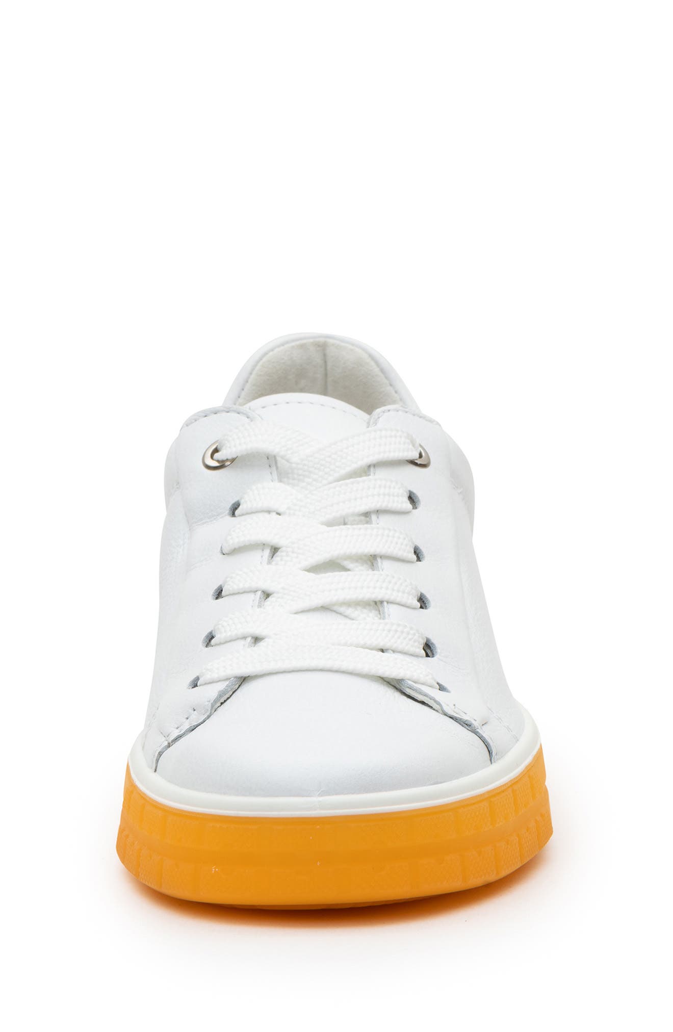 Forsyth Sneaker, Alternate, color, WHITE CERVOCALF W/ ORANGE SOLE